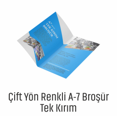 ÇİFT YÖN RENKLİ A-7 TEK KIRIM BROŞÜR