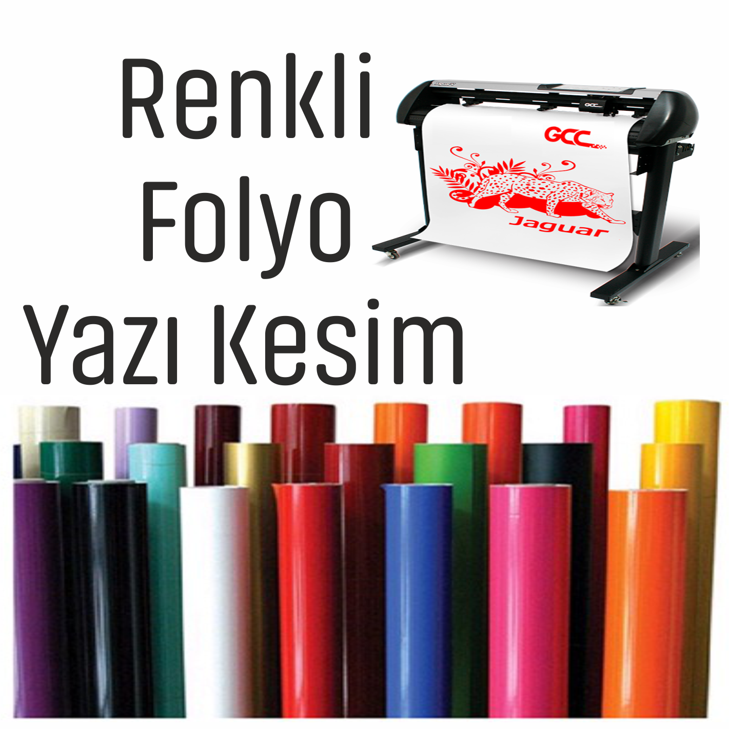 RENKLİ FOLYO YAZI KESİM