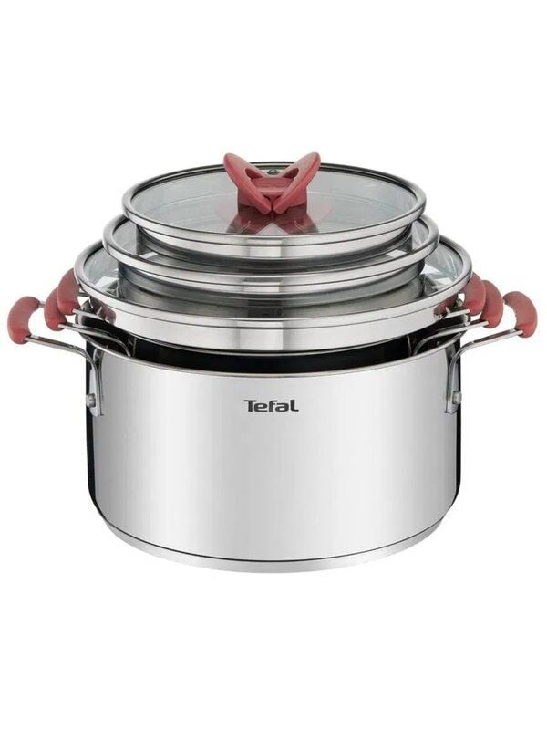 Tefal Optispace 6 Parça Çelik Tencere Seti 2100115981 G720S6