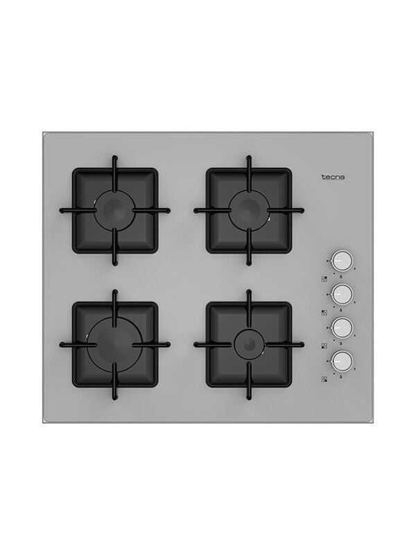Tecna SÜO 604GC 4 Gözü Gazlı Gri Cam Set Üstü Ocak
