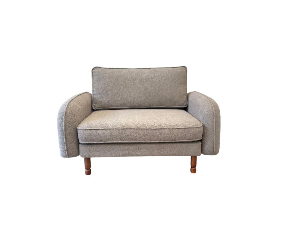 Loveseat - Fitilli - Solo - Uranüs Grisi - Post Modern Kol