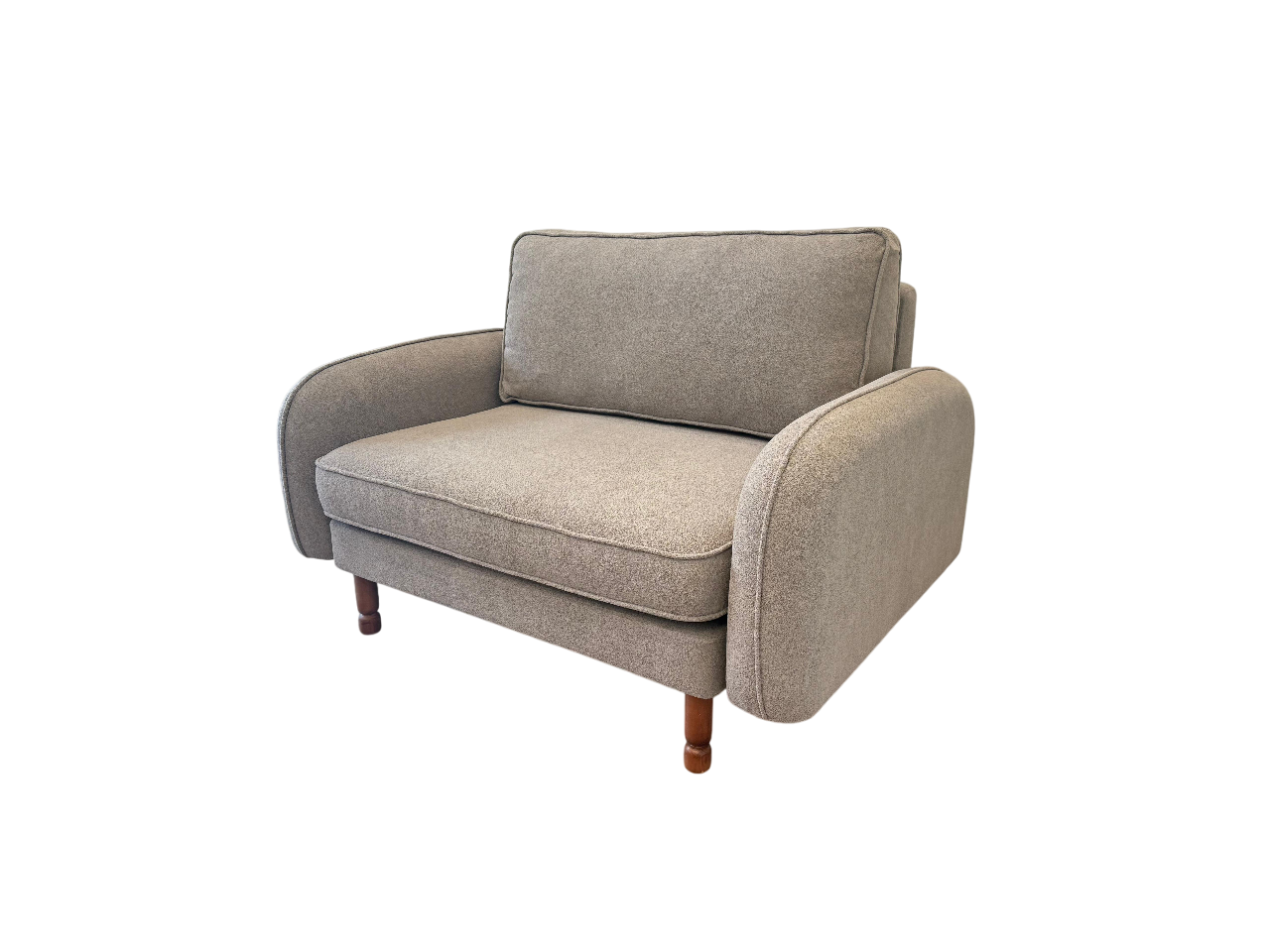 Loveseat - Fitilli - Solo - Uranüs Grisi - Post Modern Kol