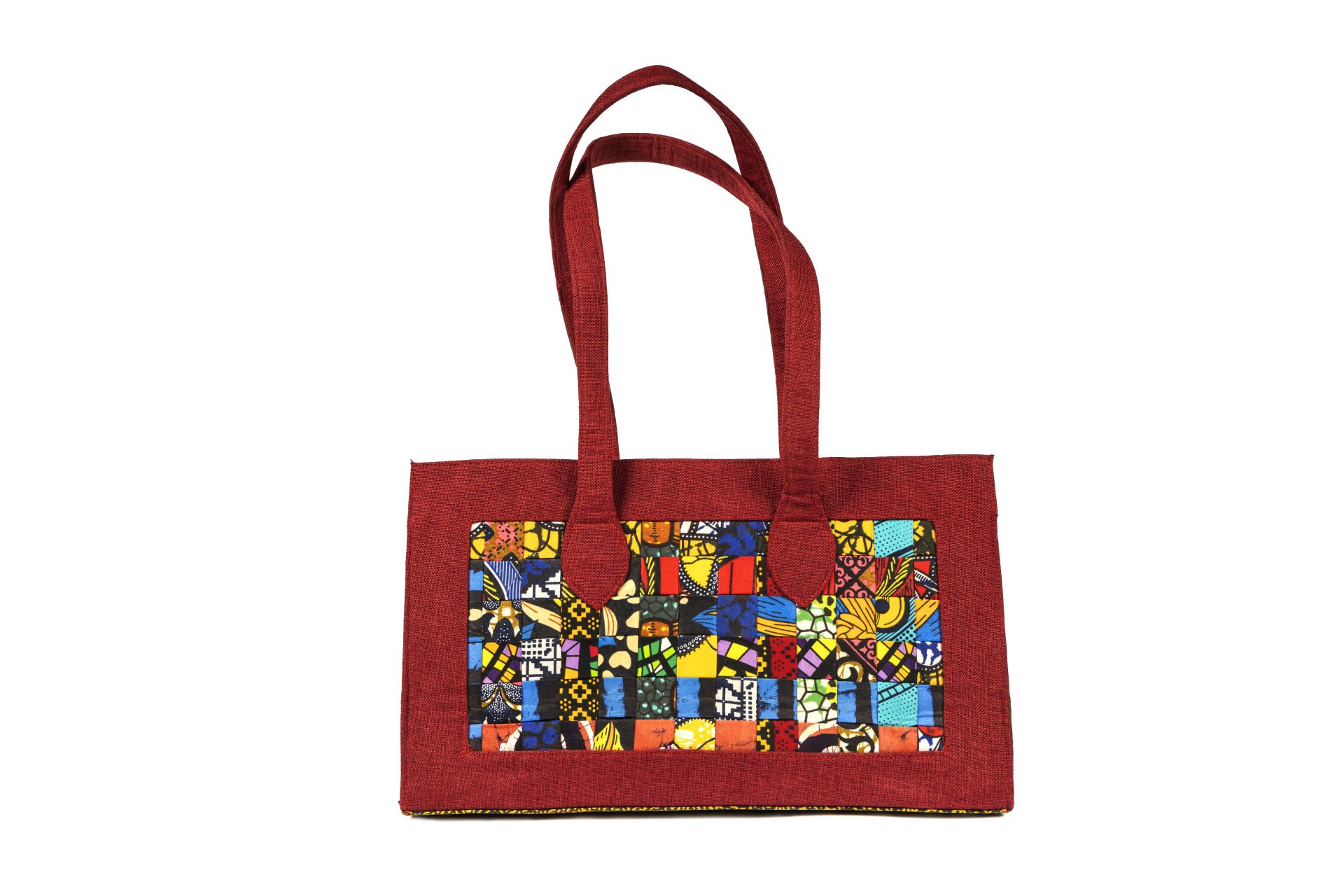 PATCHWORK SEPET ÖRGÜ KANVAS ÇANTA