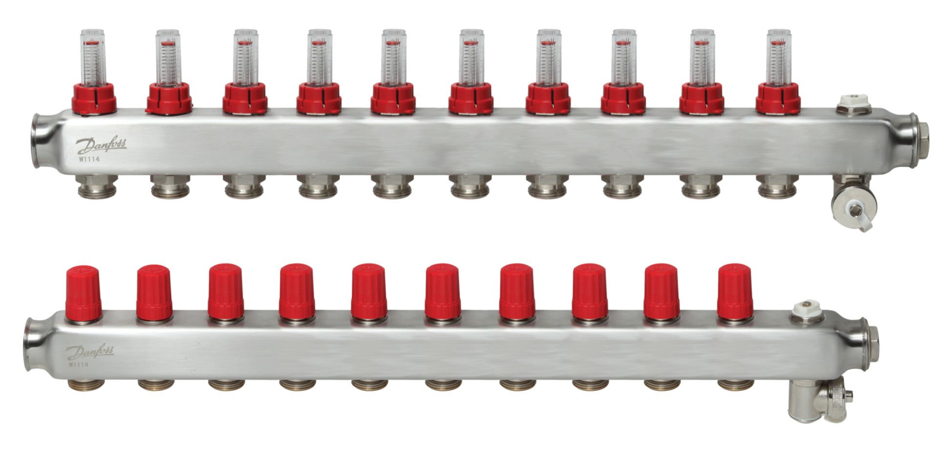Danfoss 088U0760 10 Ağızlı Yerden Isıtmalı Manifold Seti
