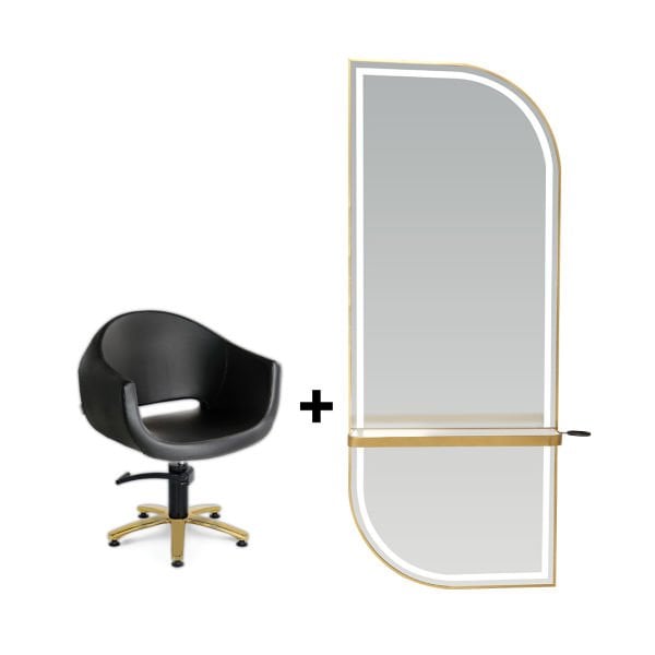 Luma Kuaför Tezgahı + Evo Gl Kuaför Koltuğu