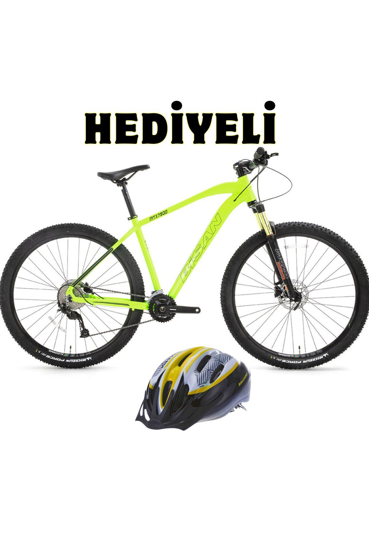 Mtx 7500 + Salcano Kask Hediyeli 18 Vites 27,5 Jant 17'' 48 cm cm Dağ Bisikleti Blc Bisiklet