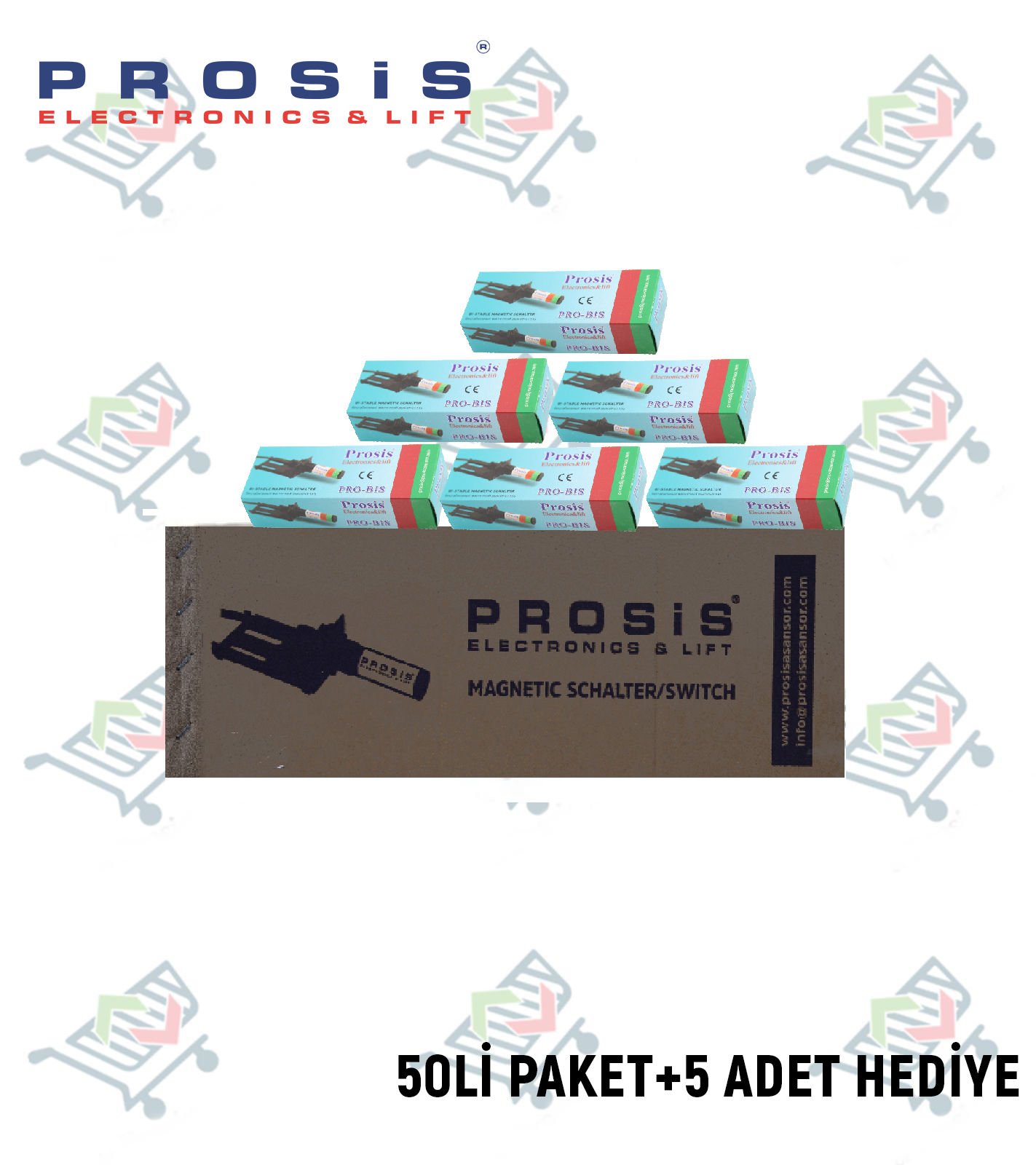 Probis Bistabil Manyetik Şalter(1A) 50'li Paket (+5 Adet Hediye)