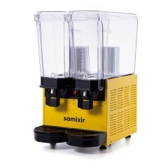 Samixir 40.SSY Klasik Twin Soğuk İçecek Dispenseri, 20+20 L, Fıskiyeli, Sarı