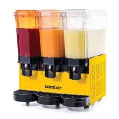 Samixir  Triple Klasik Fıskiyeli Soğuk İçecek Dispenseri, 20+20+20 L, 60.SSSY Sarı