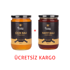 Ham Çiçek Balı + Ham Hayıt Çiçeği Balı 850 g 2'li Paket