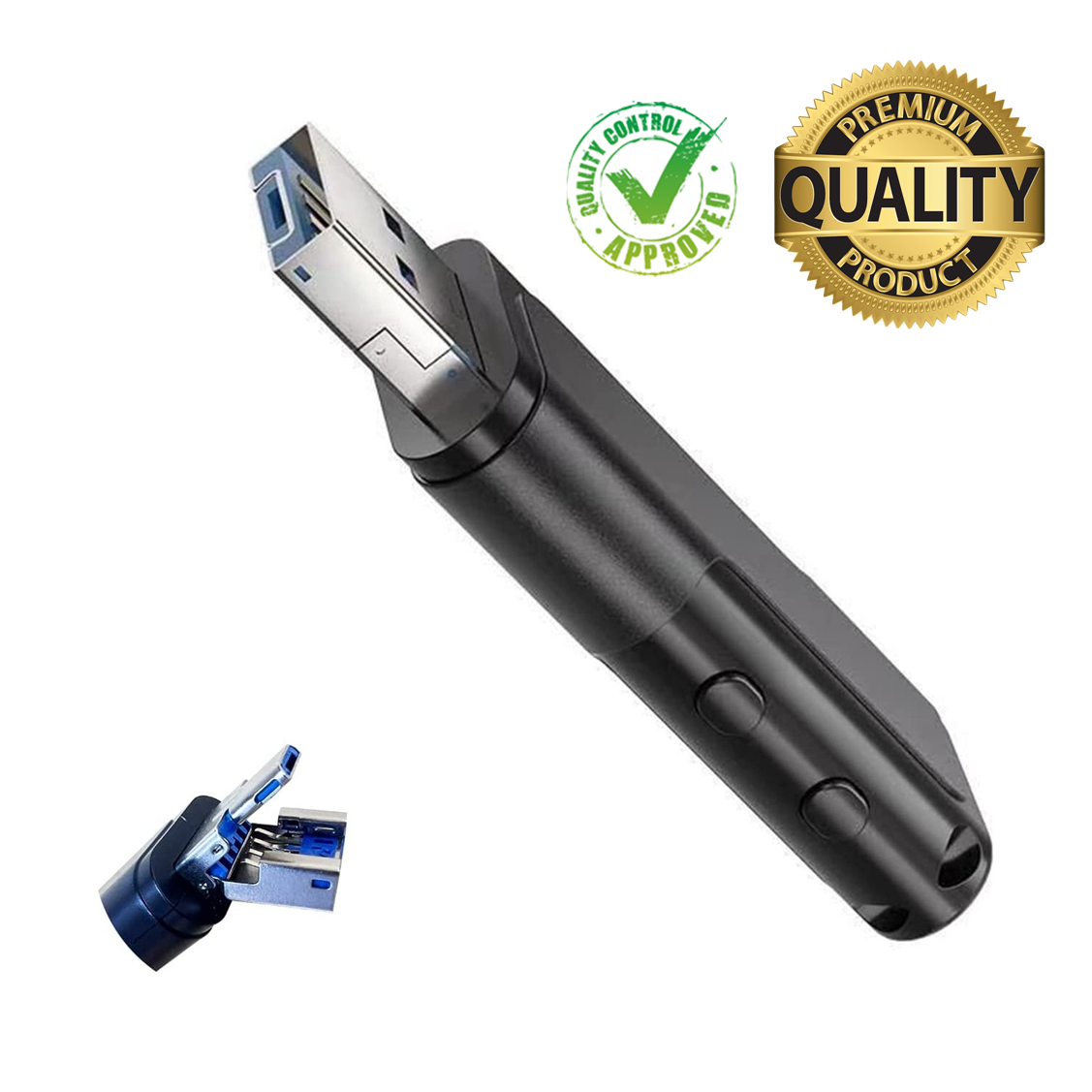 32 Gb USB Disk Flash Bellek Kulaklıkla Dinleme Kayıt Cihazı Sese Duyarlı