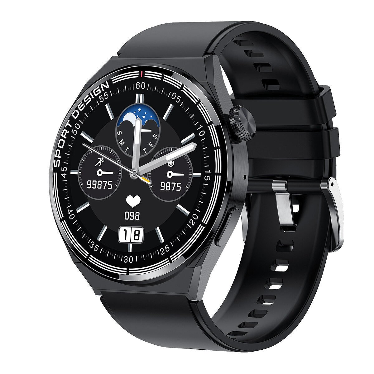 Gt3 Max Porsche Metal/deri Kordon Nfc/siri/takip Özellikli Premium Akıllı Saat