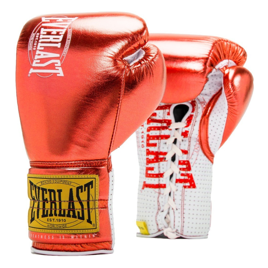 Everlast 1910 Pro Fight Boxing and MMA Boks Eldiveni - Kırmızı - 10 Oz