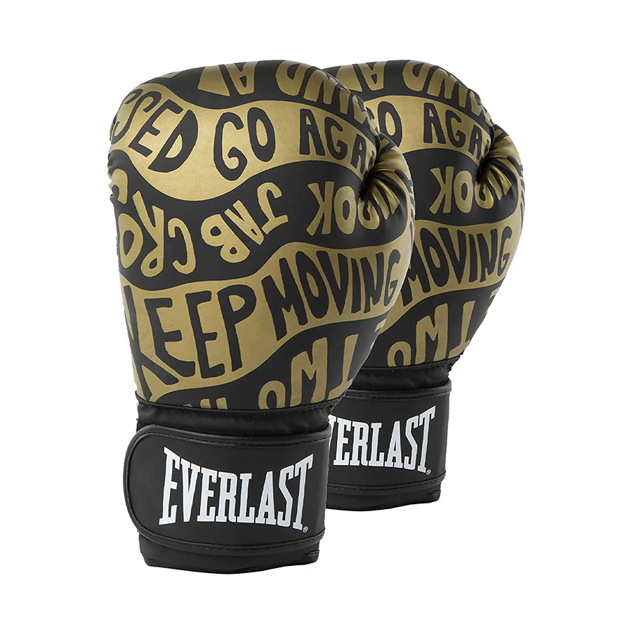 Everlast Spark Boks Eldiveni - Printed Black/Gold - 10 OZ