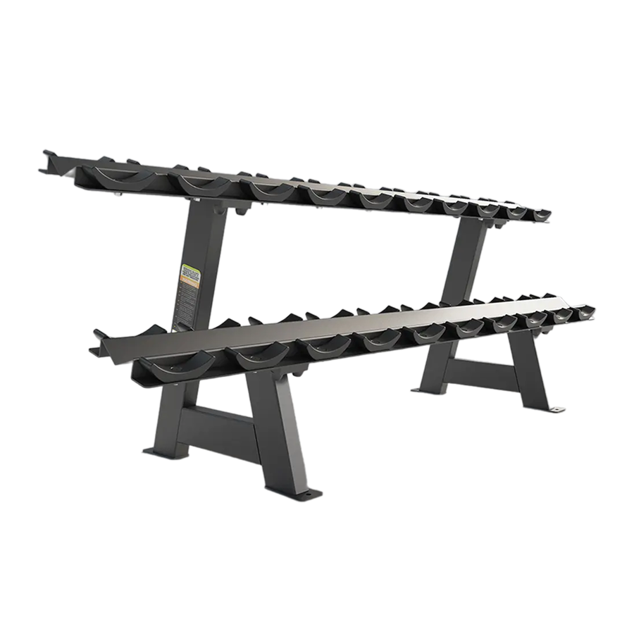 Professional 2 Tier Dumbbell Rack - 10 Pairs