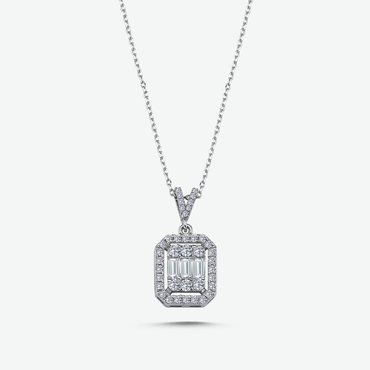 0.59 KARAT PIRLANTA BAGET KOLYE