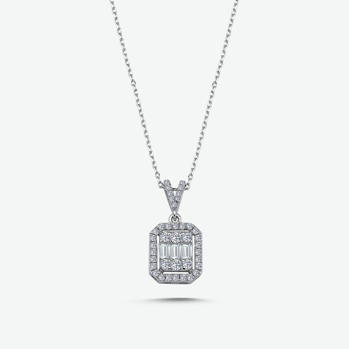 0.50 KARAT PIRLANTA BAGET KOLYE