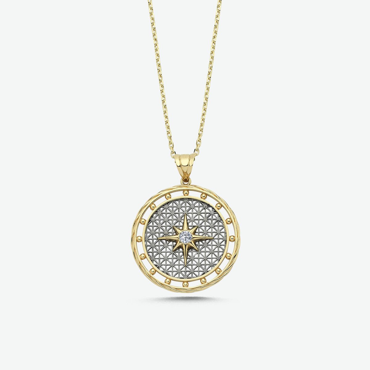 0.10 KARAT PIRLANTA TASARIM KOLYE