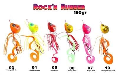 Fujin Rock'n Rubber 150gr Tai Rubber Set