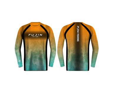 Fujin Performance T-Shirt Aqua Orange