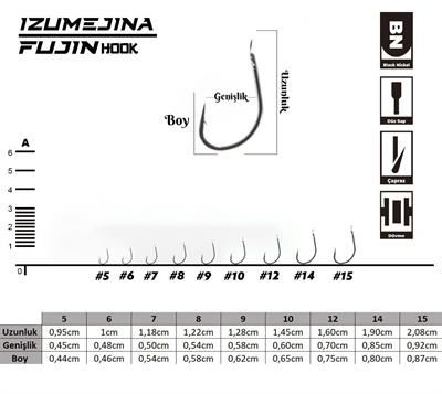 Fujin Izumejina Deliksiz Çapraz Olta Kancası