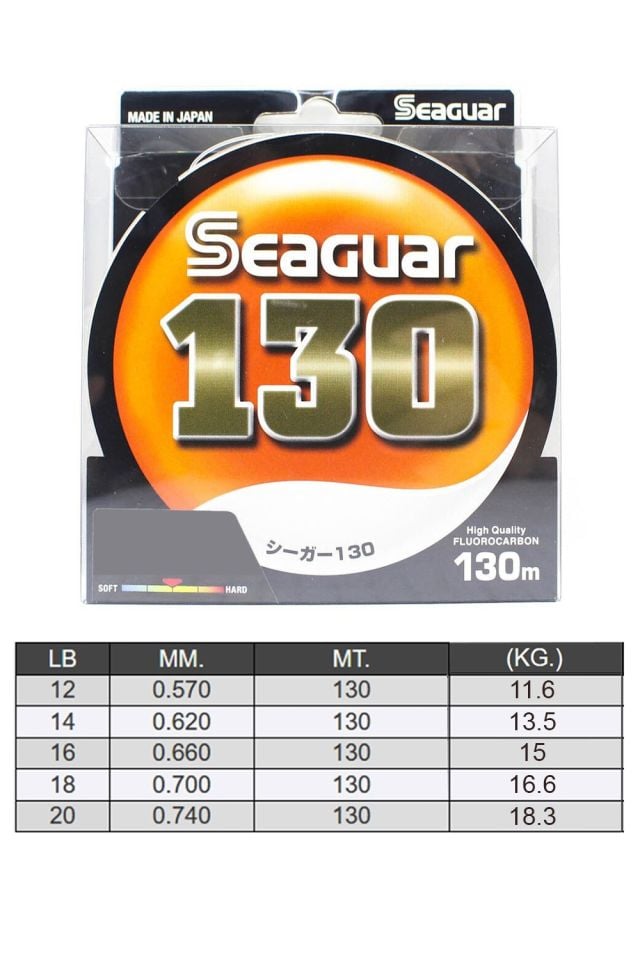 Seaguar 130 %100 Fluoro Carbon Misina 130mt