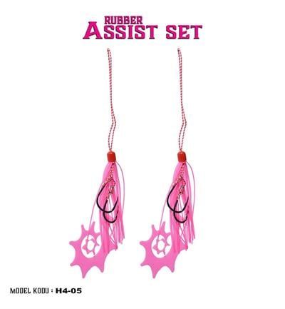 Fujin Rubber Hazır Skirt + Assist Set Pink H4-05