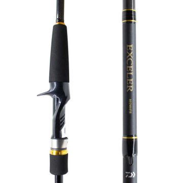 Daiwa Exceler 2.44M, 7-28 GR, 2P Baitcasting Olta Kamışı