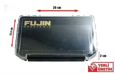 Fujin Tackle Box 30PC İnce Maket Balık Kutusu Siyah