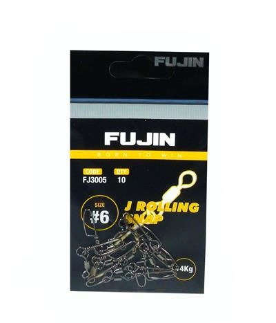 Fujin J Rolling Snap Bilyalı Kilitli Klips Black Nickel