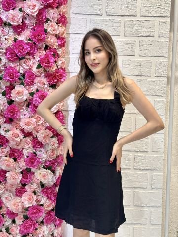 Siyah Mini Elbise