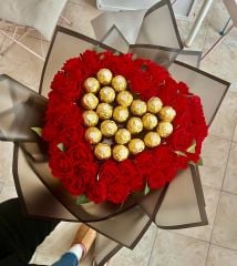 Red Ferrero Rose Bouquet