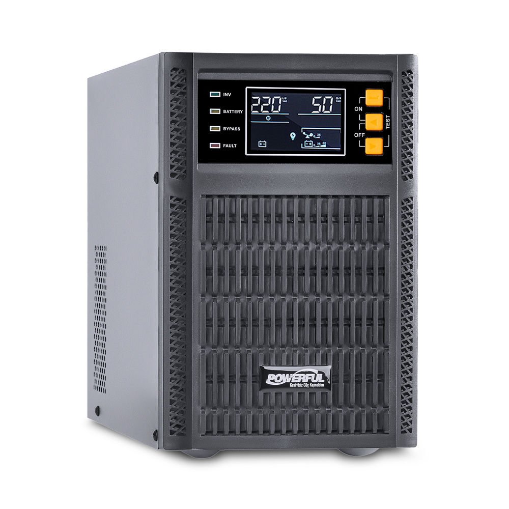 Powerful PSP-1101 1KVA Online Ups Kesintisiz Güç Kaynağı 2x12V 7 Ah Akülü