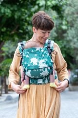 Huggy Softy Baby Size Carrier - Begonvil Jade