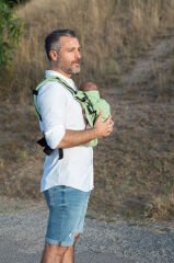 Huggy Softy Baby Size Carrier - Pistachio