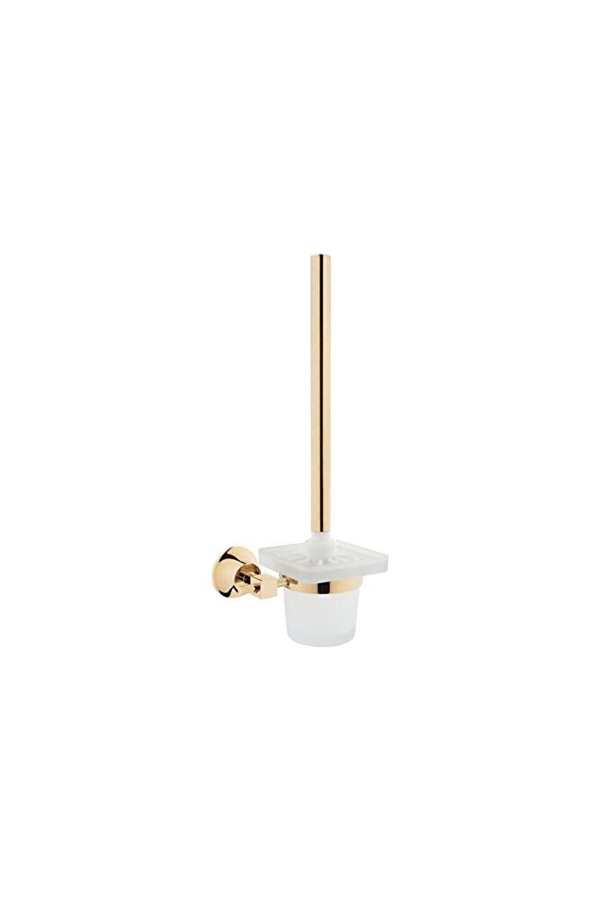 Juno Classic A4442423 Tuvalet Fırçalığı, Duvardan, Altın