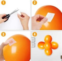 BUFFER® Sticker Damla Model Çift Taraflı Yapışkan Balon Yapıştırıcısı