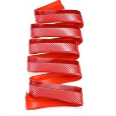 BUFFER® Kırmızı Renkli 2,5 Metre Araba Oto Ön Tampon Koruyucu Kauçuk Pratik Tampon Şerit Bant Döşeme