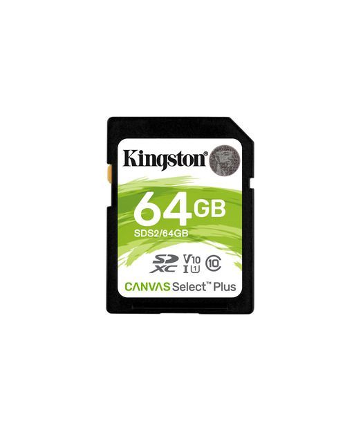 Kingston 64GB SDXC Canvas Select Plus 100R C10 UHS-I U1 V10