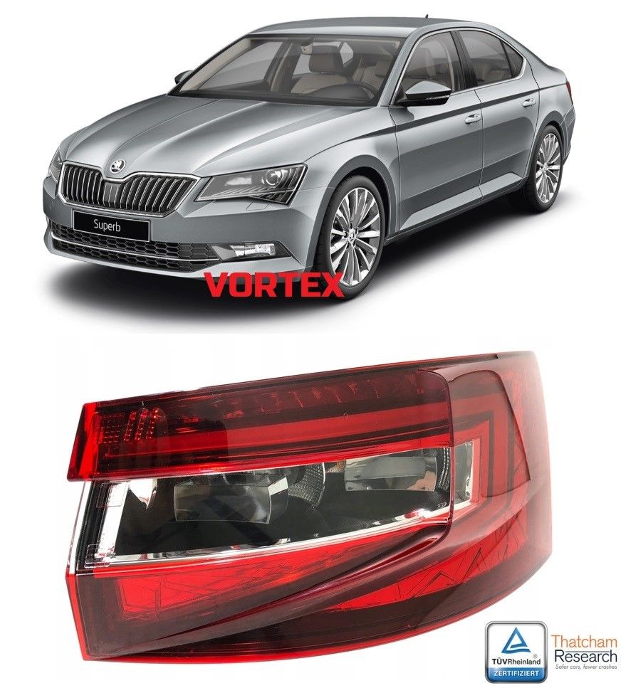 SKODA - ARKA STOP LAMBASI SAĞ (LEDLİ) SUPERB 2015- - 3V5945208