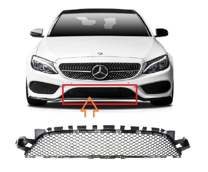 MERCEDES - ÖN TAMPON ORTA IZGARA ( AMG ) W205 2014- - 2058852123