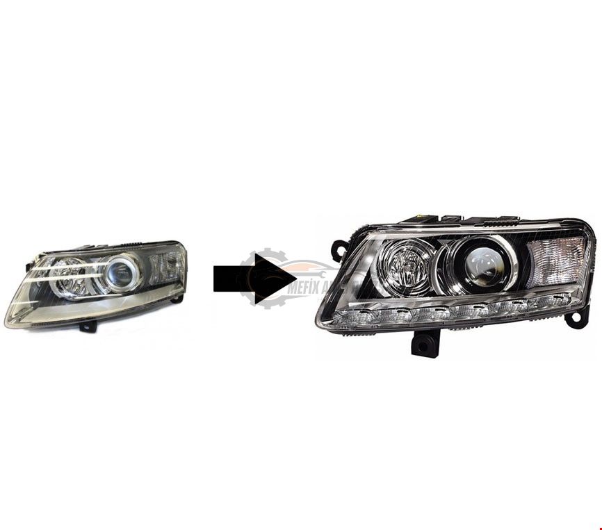 AUDİ - A6 2005- İÇİN 2008-LED FAR DÖNÜŞÜM SETİ - 4F0941003A / 4F0941004A