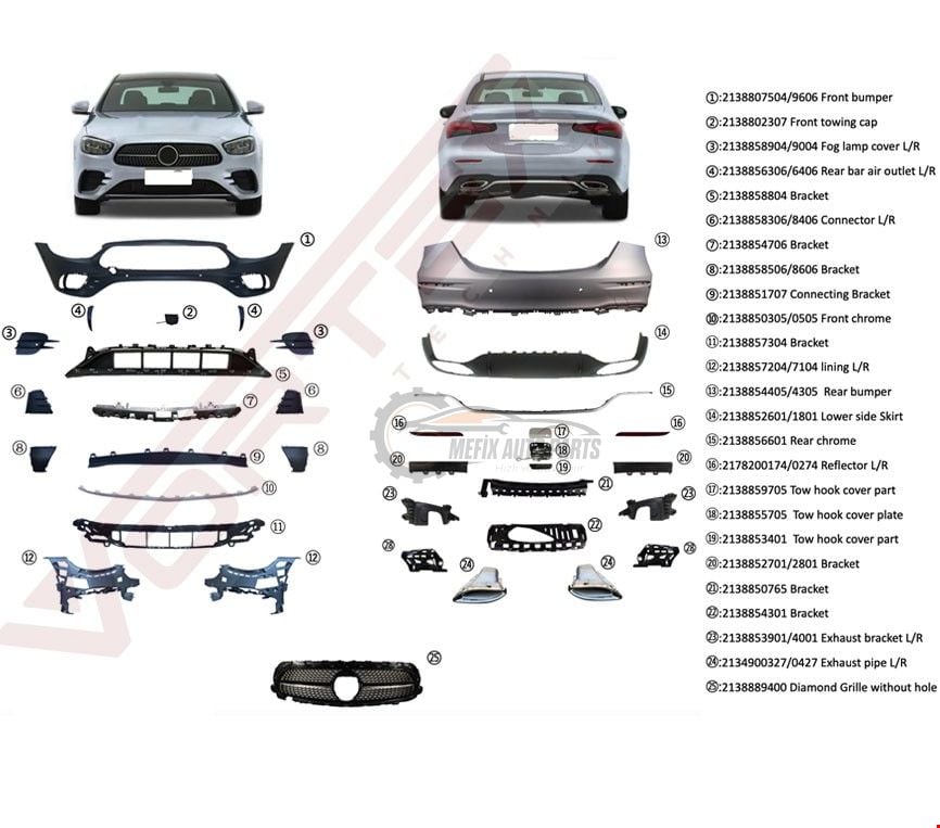 MERCEDES - AMG BODY KIT (ÖN-ARKA TAMPON-PANJUR ) W213 2020- - 2138807504