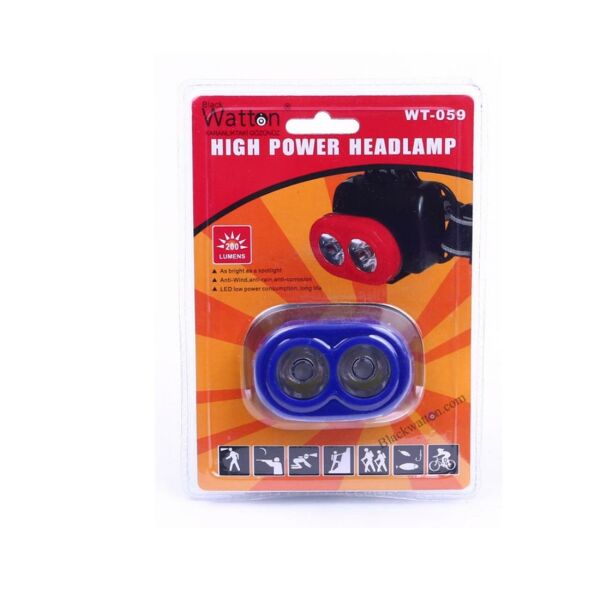 Black Watton High Power Head Lamp 200 Lümen Led Kafa Feneri