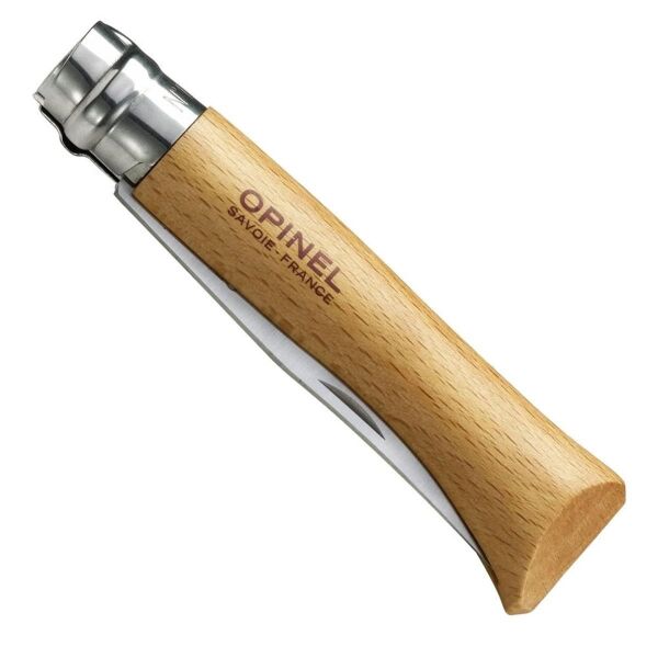 Opinel Inox No 10 Kayın Saplı Paslanmaz Çelik Tirbüşon & Çakı