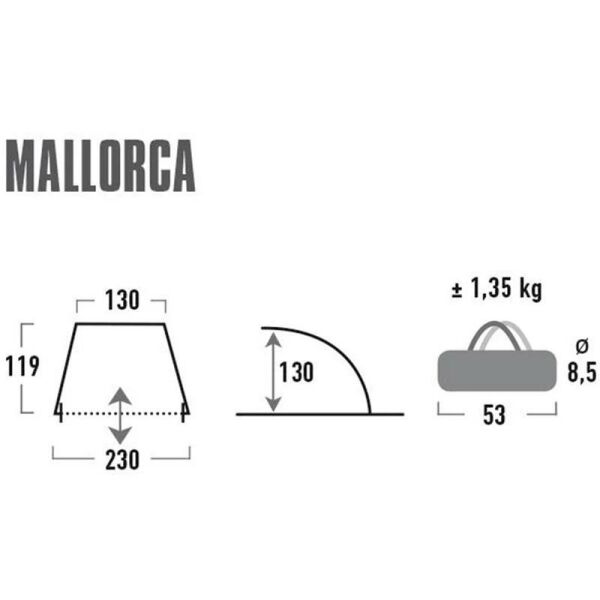 High Peak Mallorca Tek Kişilik Plaj Tentesi