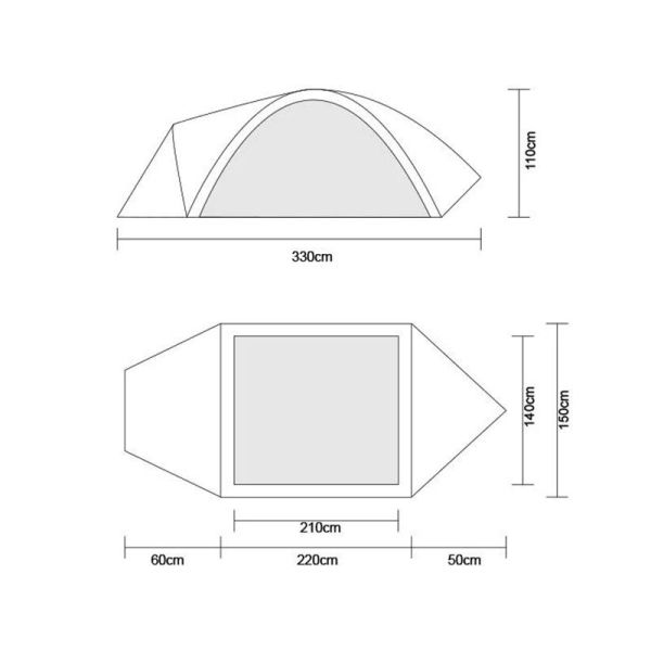 Orcamp Nord Dorm 2 Kişilik Çadır