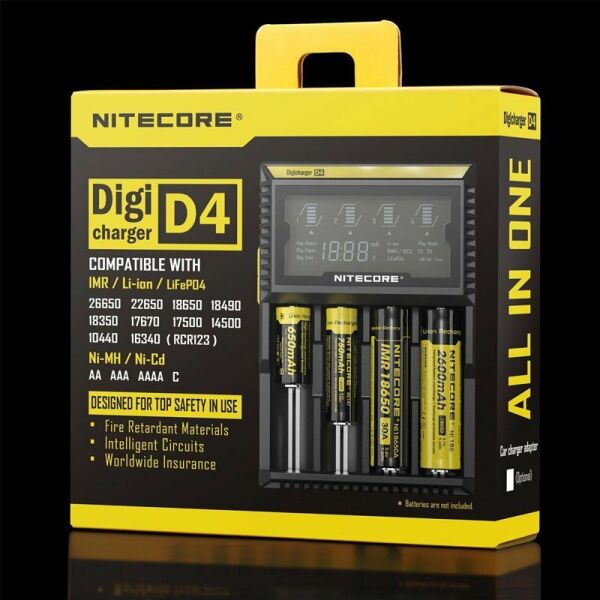 Nitecore D4 Pil Dolum Kiti (Digicharger)