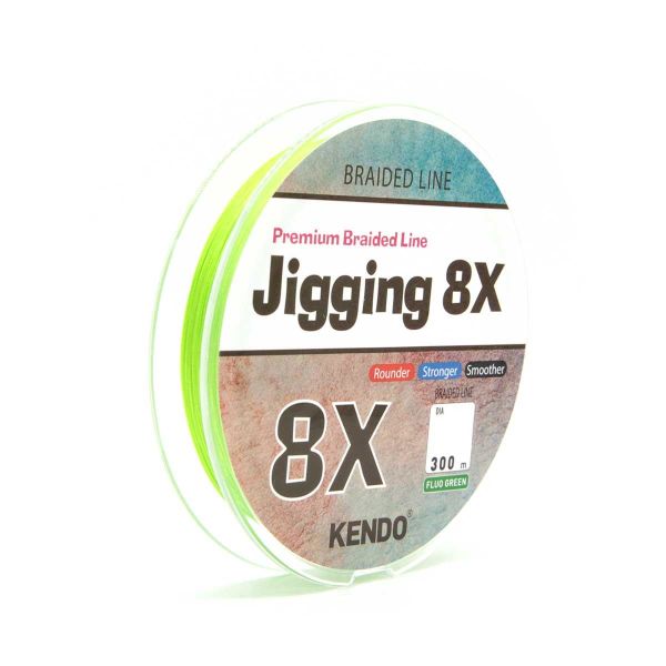 Kendo Jigging 8X Flash ( Fluo Green ) Örgü İp Olta Misinası 300mt