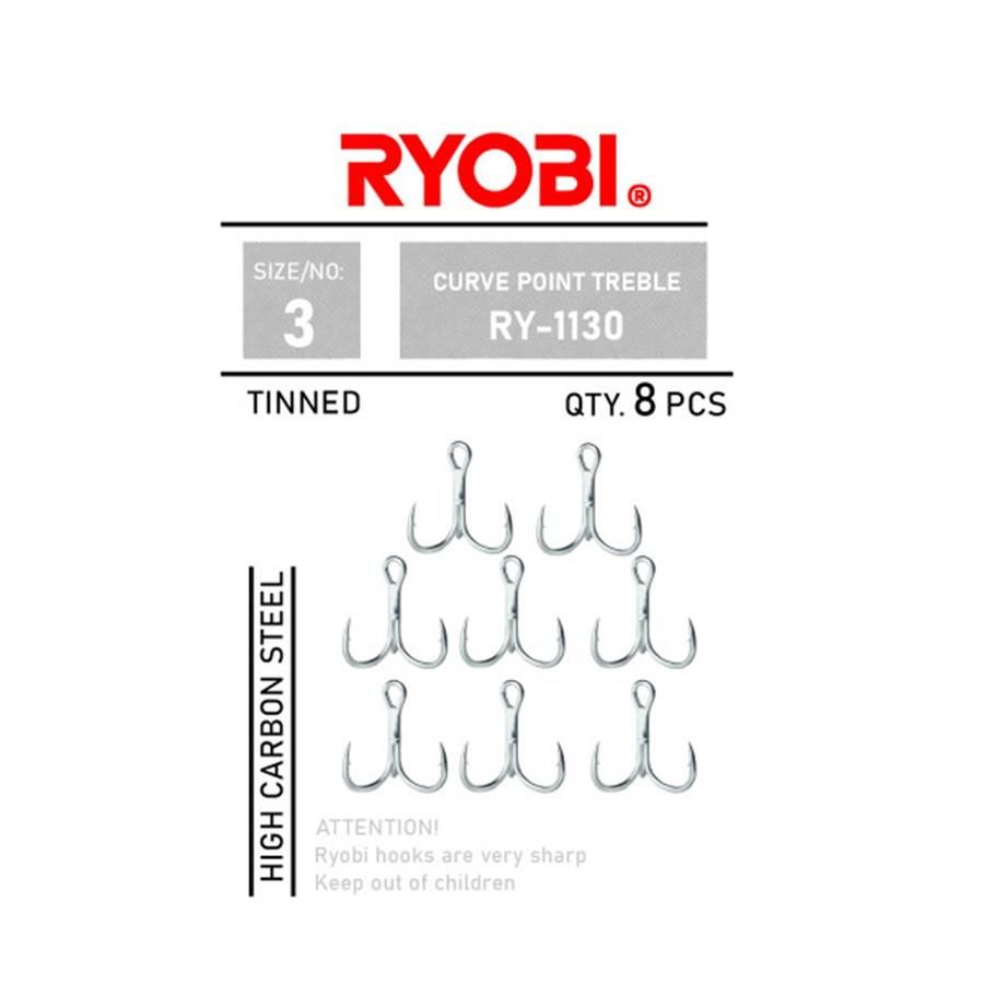 Ryobi Curve Point Treble RY-1130 Üçlü Olta İğnesi